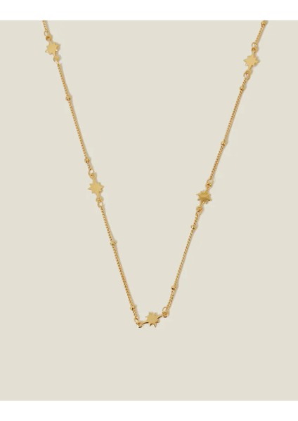 Z Yıldızlı Kolye 14 Ayar Altın Kaplama