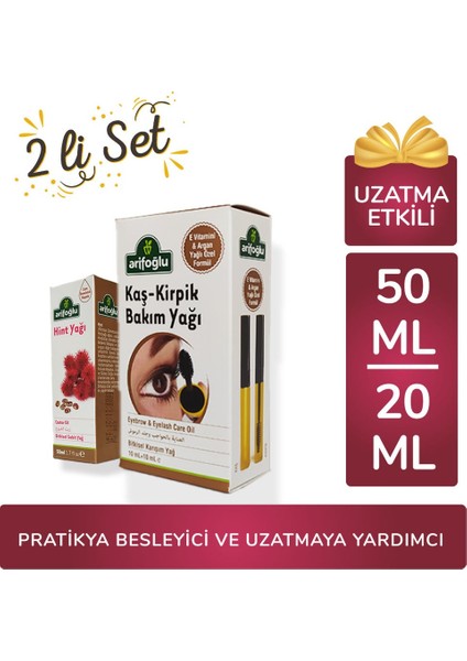Pratikya Kaş Kirpik Bakım Yağı + Hint Yağı fırsatları