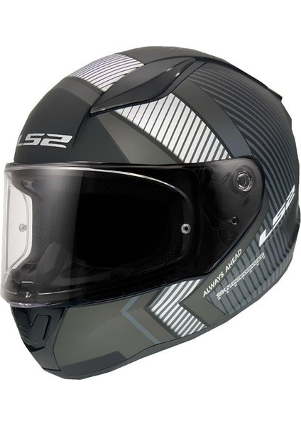 Rapıd 2 Extra Motosiklet Kapalı Kask Siyah Gri