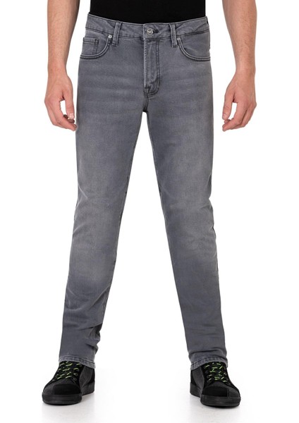 Thebikerjeans Urbanizer Grey Korumalı Motosiklet Kot Pantolonu