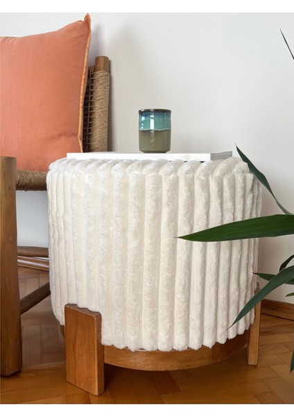 Katsu,hayvan Dostu Kumas Puf/yan Sehpa