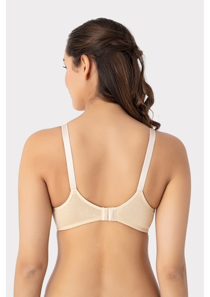 3'lü Ten Kadın Pamuklu Likralı Esnek Rahat Balensiz Kapsız Hamile Emzirme Sütyeni