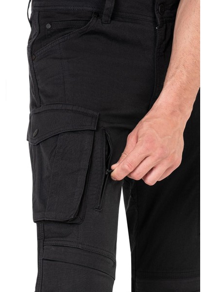 Thebikerjeans Truva Cargo Black Korumalı Motosiklet Pantolonu Erkek indirimleri