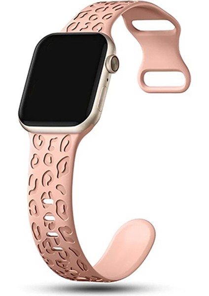 Apple Watch 11 10 46MM 9 8 7 6 Se Ultra Uyumlu 42-44-45-49MM Leopar Desenli 2'li Silikon Kordon Seti fırsatları