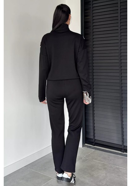 Kadın Kapüşonlu Fermuarlı Sweat Pantolon Ikili Takım P-00018874 fırsatları