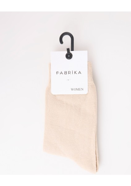 Bej Kadın Soket Çorap Rot-Skt-K