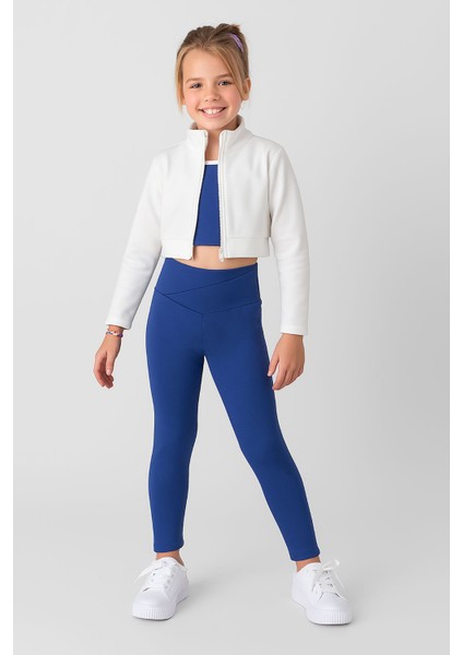 Kız Çocuk 3'lü Spor Crop Takım