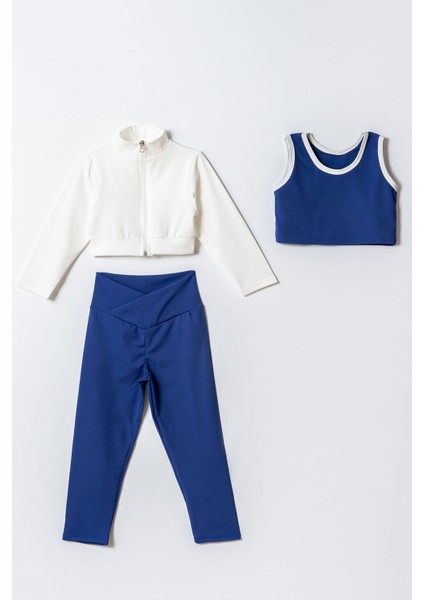 Kız Çocuk 3'lü Spor Crop Takım fiyatları