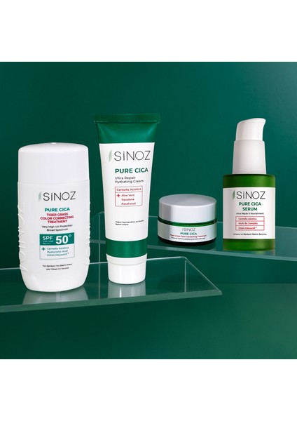 Pure Cica Tiger Grass Ton Eşitleyici Yoğun Onarıcı Yüz Kremi 15 ml