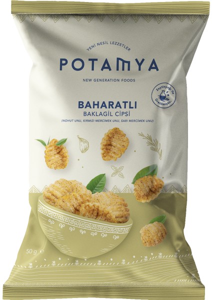 Zeytinyağlı Baharatlı Baklagil Cipsi 50g
