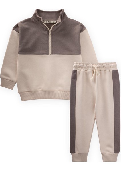 Sweatshirt Takım 2-10 Yaş Bej