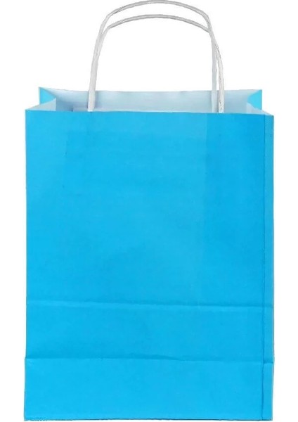 Mavi Kraft Çanta Orta Boy 25X12X31 cm 25 Adet fiyatları