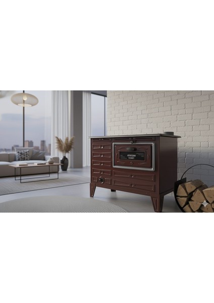 Tek Fırınlı Majolik Renk Emaye Alttan Delikli Kömürlü Odunlu Soba fiyatları