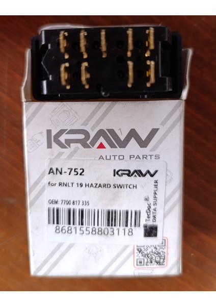 Renault R19 Flaşör Anahtarı 7700817335 9 Pin fiyatları