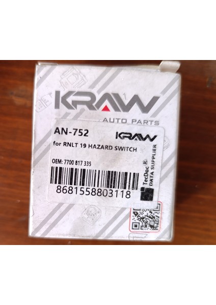 Renault R19 Flaşör Anahtarı 7700817335 9 Pin modelleri