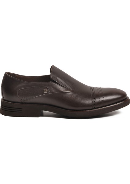 Kahve Hakiki Deri Erkek Klasik Ayakkabı