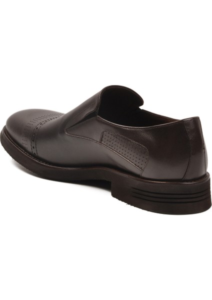 Kahve Hakiki Deri Erkek Klasik Ayakkabı fırsatları