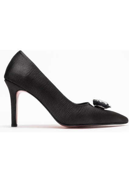 Elmas Taşlı Kadın Stiletto Ayakkabı Siyah fiyatları