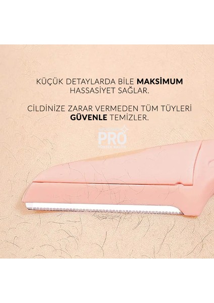 Katlanır Kaş Usturası 3'lü Set Profesyonel Yüz ve Vücut Jileti modelleri