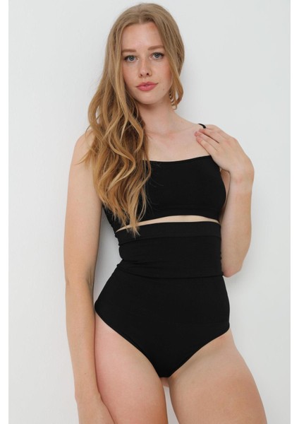 Yüksek Bel Inceltici Etkili String Korse | SIYAH1025 fiyatları