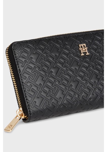 Kabartma Logolu Fermuarlı Cüzdan Bayan Cüzdan AW0AW17955 Bds modelleri