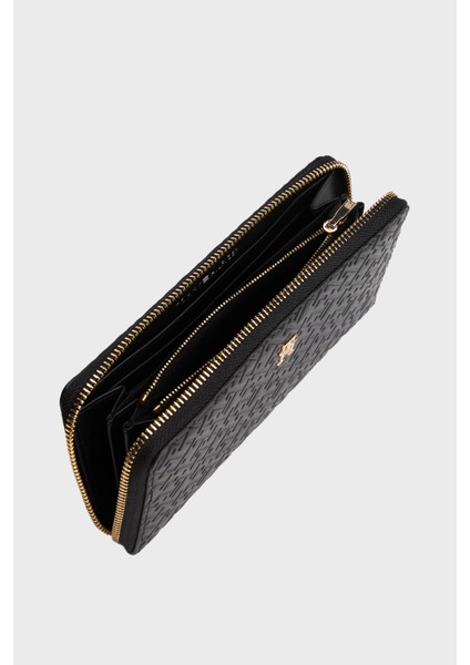 Kabartma Logolu Fermuarlı Cüzdan Bayan Cüzdan AW0AW17955 Bds fırsatları