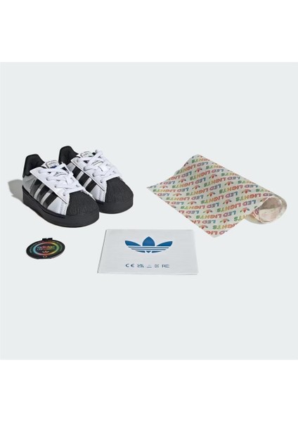 Superstar LED Lights Comfort Closure El I Beyaz-Siyah Bebek Spor Ayakkabı JS1293 fiyatları