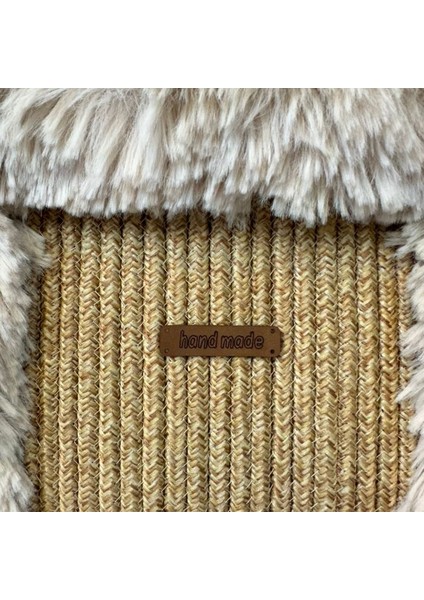 8560 El Yapımı Peluş Kürklü Model Tress Ip El Çantası / 24 cm x 27 cm indirimleri