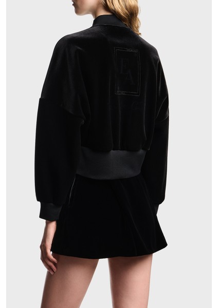 Sırtta Logo Detaylı Regular Fit Dik Yaka Şönil Mont Bayan Mont EW001368 AF16466 UC001 modelleri