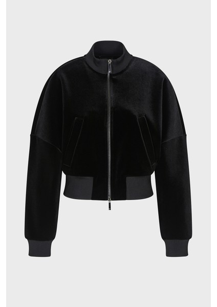 Sırtta Logo Detaylı Regular Fit Dik Yaka Şönil Mont Bayan Mont EW001368 AF16466 UC001 indirimleri