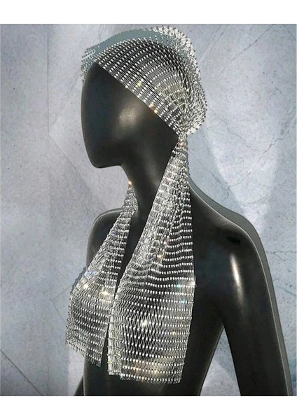 Taşlı Kafa Aksesuarı Kristal Bandana modelleri