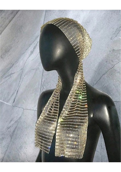 Taşlı Kafa Aksesuarı Kristal Bandana fırsatları