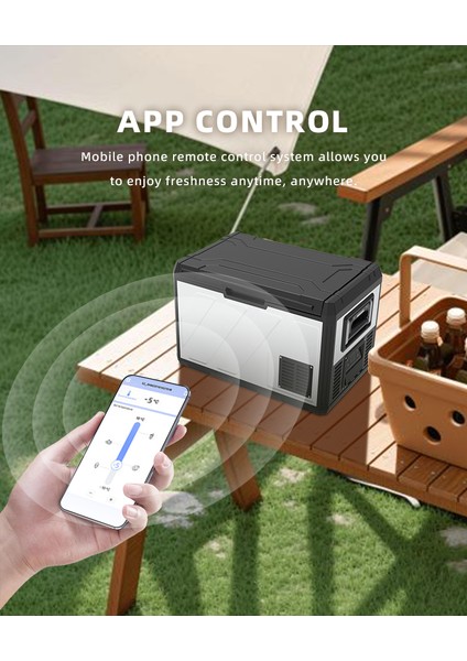 U50-D 50L Kompresörlü Taşınabilir Araç Dondurucu Buzdolabı fırsatları