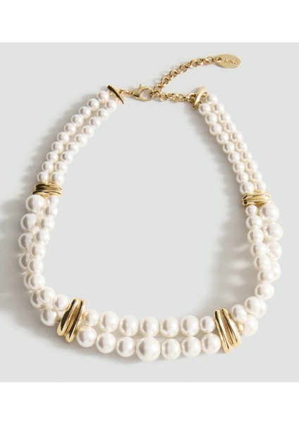 - Muse Necklaces - Inci Detaylı Trend Kadın Kolye (KOD-369)