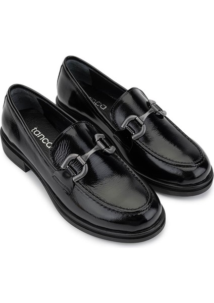 Kadın Hakiki Deri Siyah Rugan Loafer Ayakkabı 899 26101 Bn Ayk SK25-26 Sıyah Rgn fiyatları
