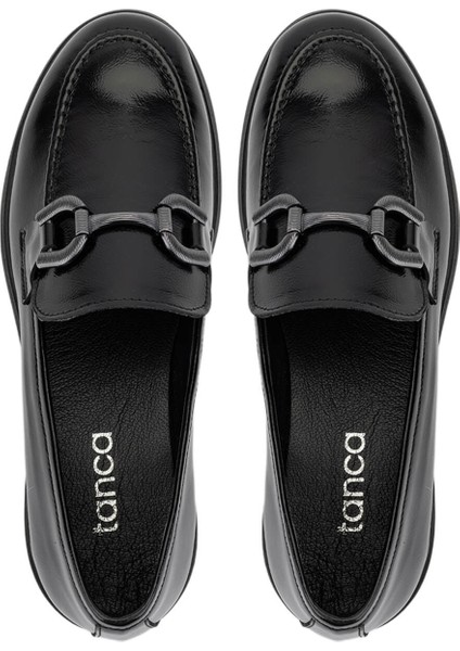 Kadın Hakiki Deri Siyah Rugan Loafer Ayakkabı 899 26101 Bn Ayk SK25-26 Sıyah Rgn indirimleri