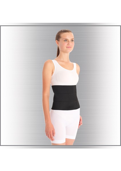 3 Panelli Abdominal Binder Kompresyon Abdominoplasti Korsesi – Karın Korsesi - 22,5 cm