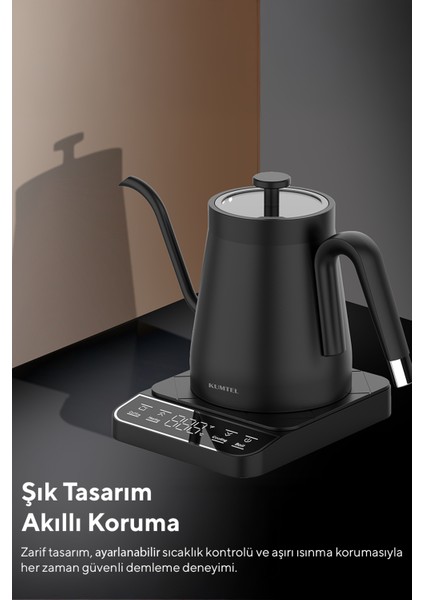 Elektrikli Kahve Demleme Su Isıtıcı Gooseneck Dripper Kettle Hck-02 fiyatları