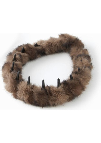 Yumuşak Kürklü Dekorlu Geçmeli Taç