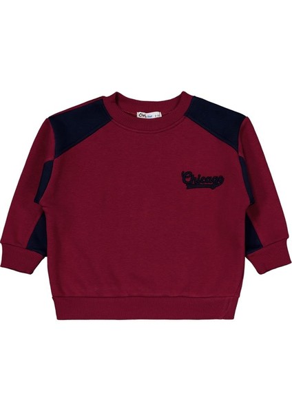 Chıcago Nakışlı 2-5 Yaş Eşofman Takımı - Bordo 3-4 Yaş