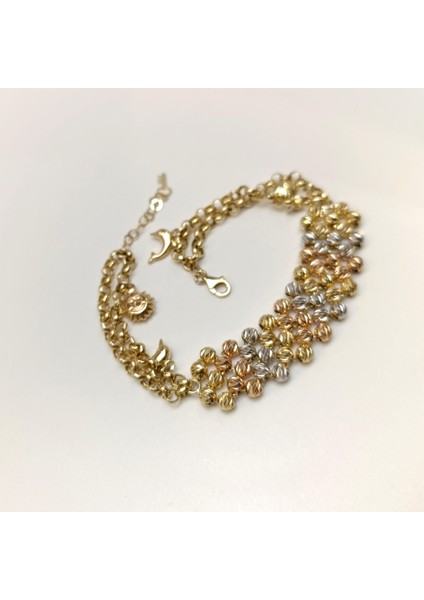 Dorika Toplu Bileklik Künye 14 Ayar Altın Hd Videolu modelleri