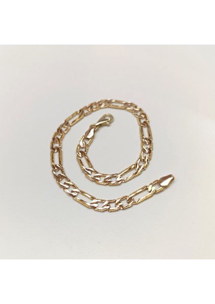 Döküm Figaro Bileklik Künye 14 Ayar Altın Hd Videolu fiyatları