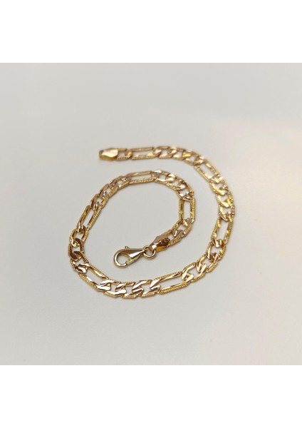 Döküm Figaro Bileklik Künye 14 Ayar Altın Hd Videolu fırsatları