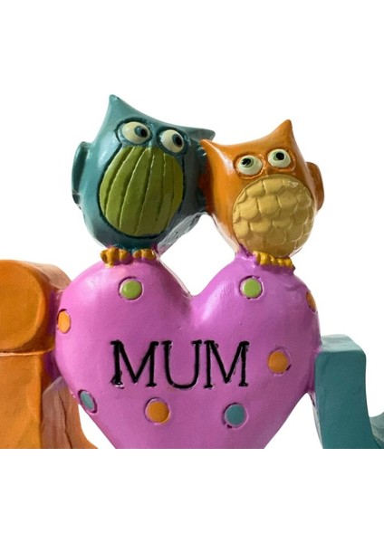 9032 I Love U Mum Yazılı Sevimli Dekoratif Biblo modelleri