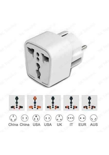 Universal Amerikan Ingiliz Tipi Çevirici Fiş Priz Dönüştürücü modelleri