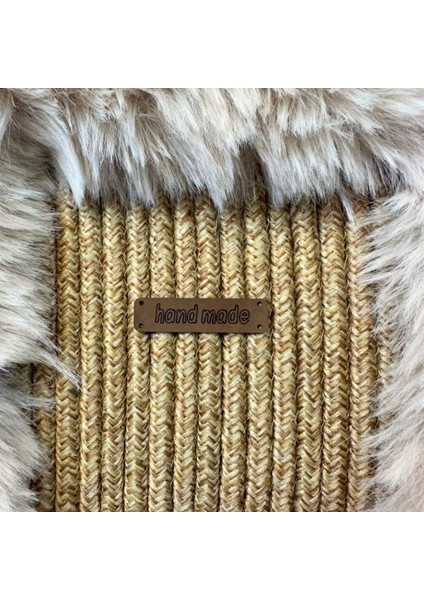 4953 El Yapımı Peluş Kürklü Model Tress Ip El Çantası / 22 cm x 23 cm indirimleri