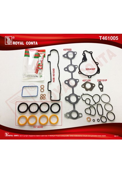 Mtxdpn Motor Takim Contasi Skc-Keçe-S.lastiği Bulunmamaktadir Focus-Fusion 1.6 Tdci-Peugeot 1.6 Hdi