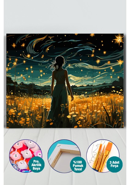 Sihirli Gece Sayılarla Boyama Seti