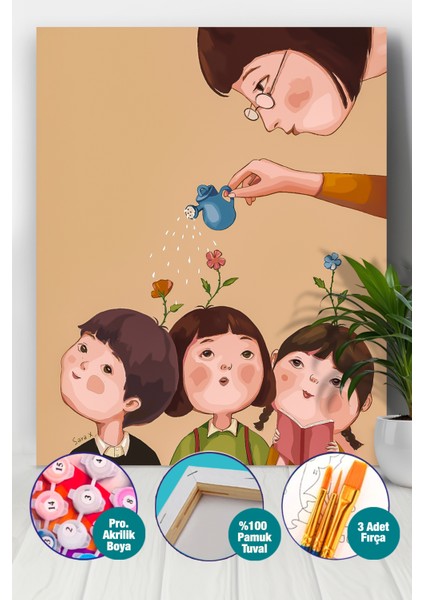 Öğretmenler Günü Hediyesi Sayılarla Boyama Seti