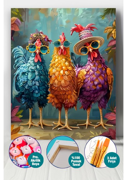 Üç Kız Kardeş Sayılarla Boyama Seti